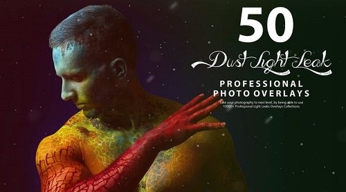 50 Dust Light Leak Photo Overlays