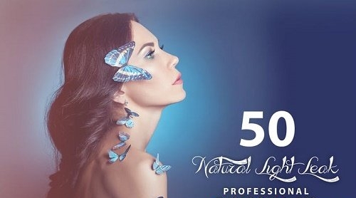 50 Natural Light Leak Photo Overlays