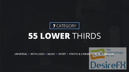 55 Lower Thirds (7 Categories) 13935512