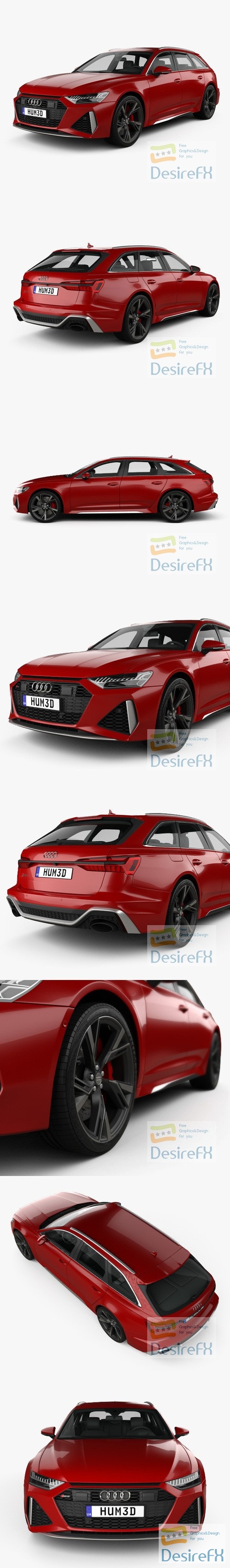 Audi RS6 Avant 2019 3D Model