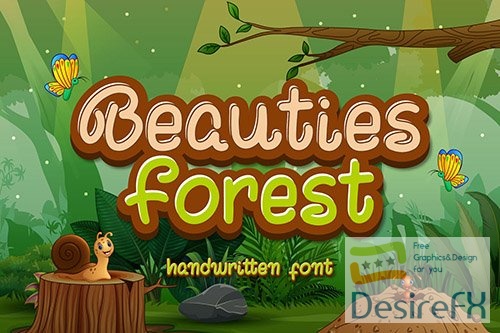 Beauties Forest - Cute Display Font