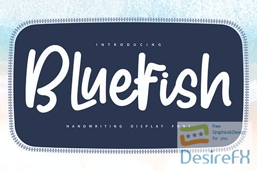 Bluefish | Handwriting Display Font