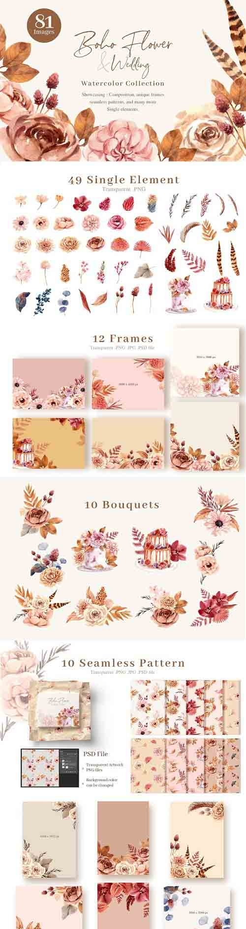 Boho Flowers & Wedding decoration - 5969105