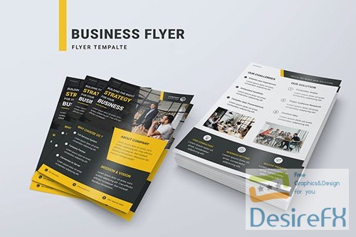 Business Strategy Flyer Design Template