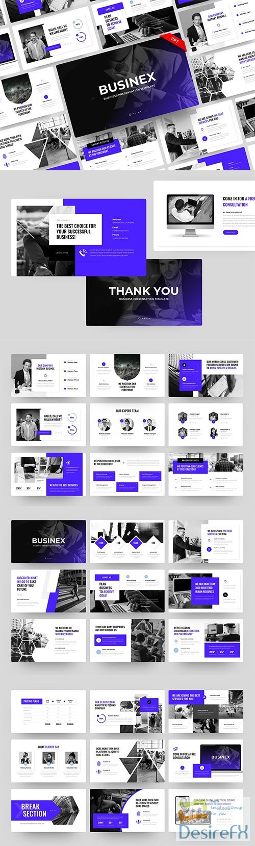 Businex - Corporate Business PowerPoint, Keynote and Google Slides Template