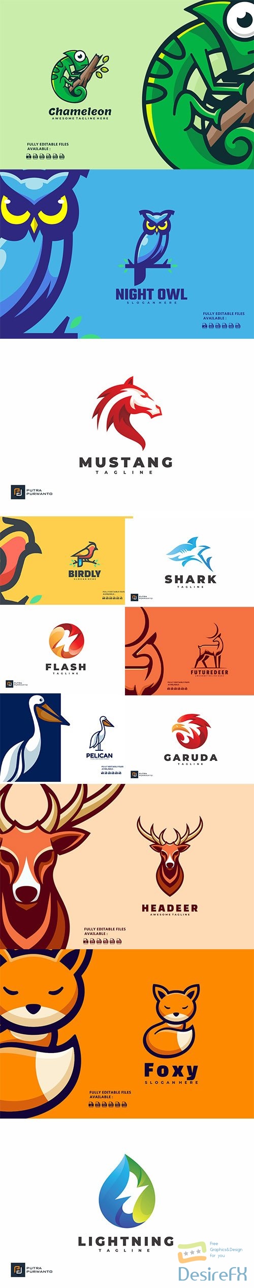 Colorful logo collection 2021 Vol 4