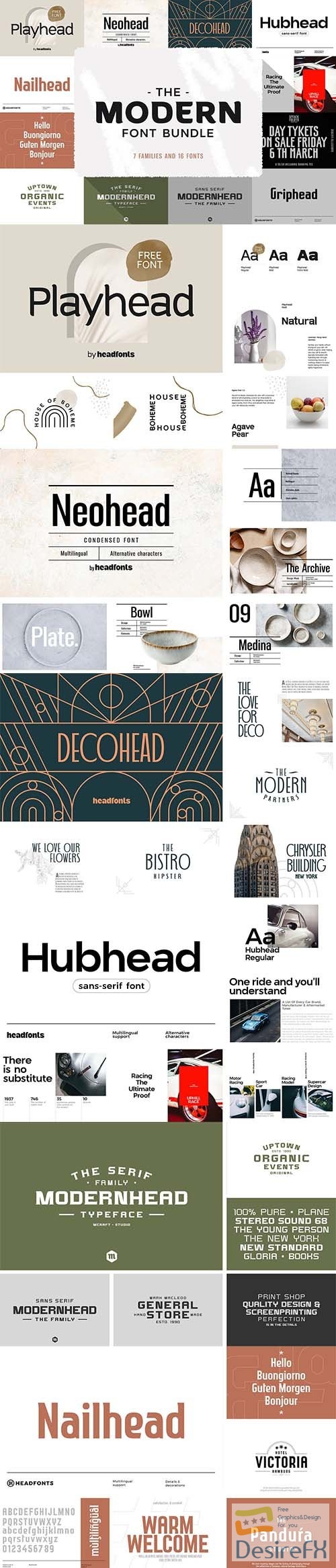 CreativeMarket - The Modern Font Bundle 5975276