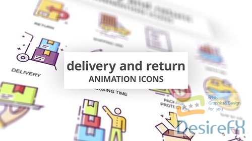 Delivery &amp; Return - Animation Icons 30885259