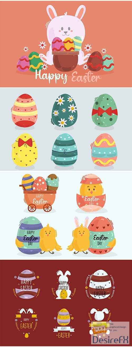 Easter day egg illustration