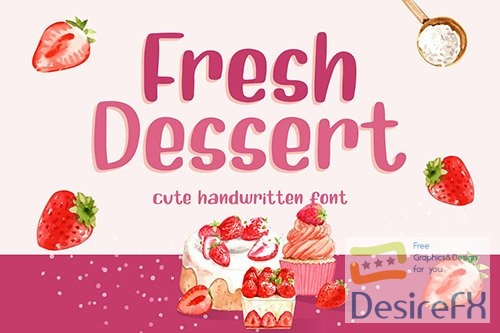 Fresh Dessert - Handwritten Font