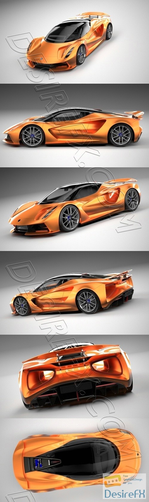 Lotus Evija 2020 3D Model