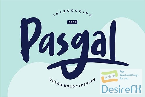 Pasgal | Cute &amp; Bold Typeface
