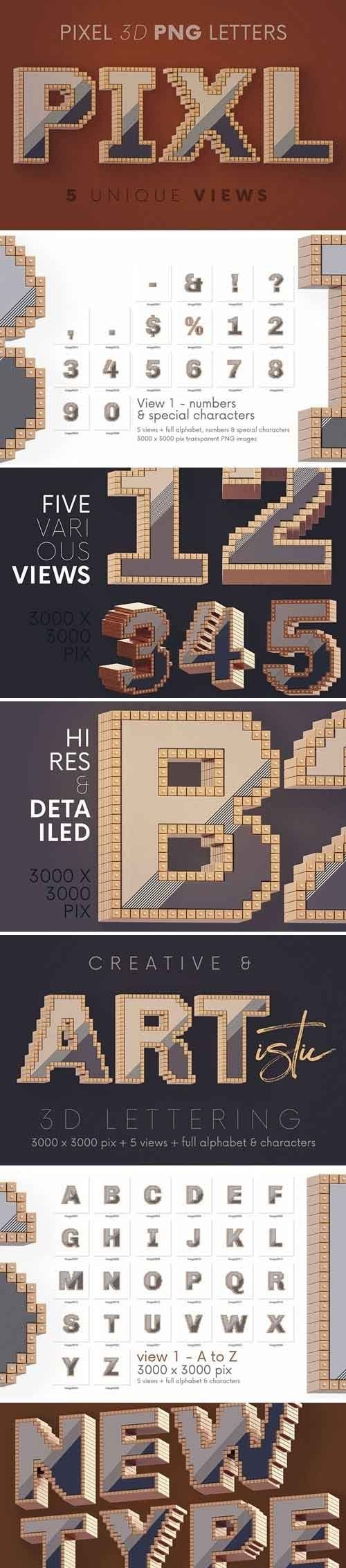 Pixel - 3D Lettering - 5780340