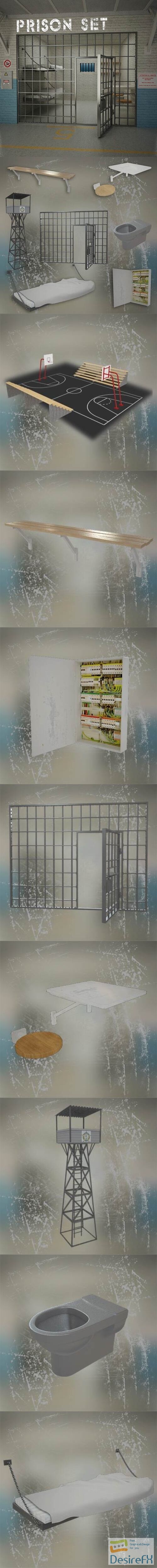 Prison Set 3D Model