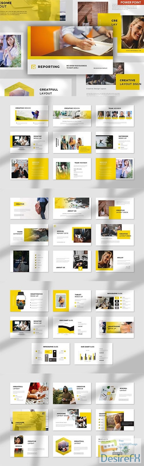 Report Creative Business - PowerPoint, Keynote and Google Slides Template