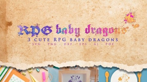 RPG Game - Cute Baby Dragons SVG