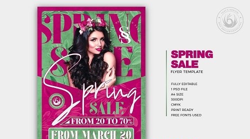 Spring Sale Flyer Template - 5918485