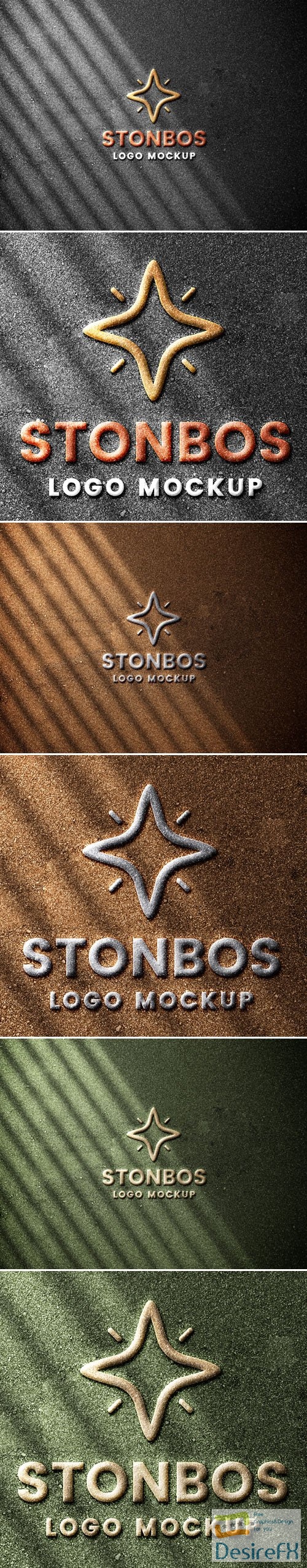 Stonebos Logo PSD Mockup