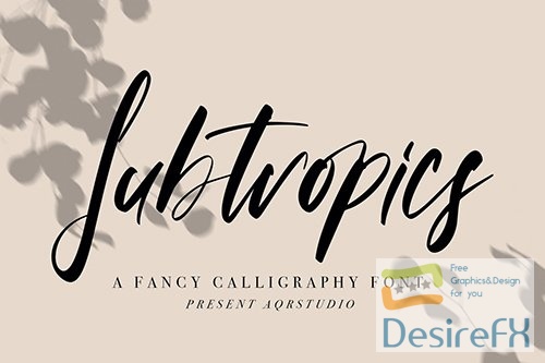 Subtropics - Fancy Calligraphy Font