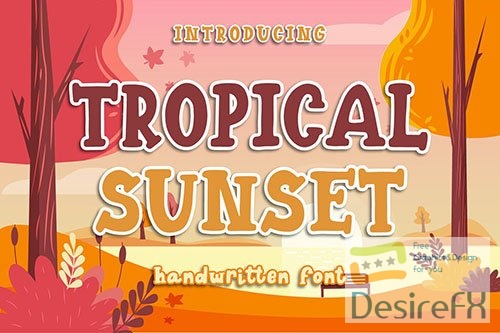 Tropical Sunset - Handwritten Font