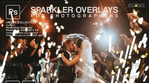 Wedding sparkler overlays, Sparkler overlay, Christmas overlay V11 - 1133248