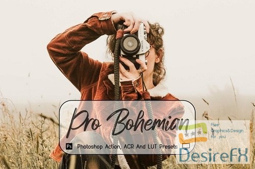 07 Pro Bohemian Photoshop Actions, ACR, LUT Presets - 1187664