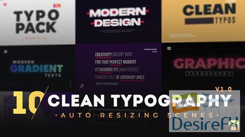 10 Clean Typography Scenes 31629235