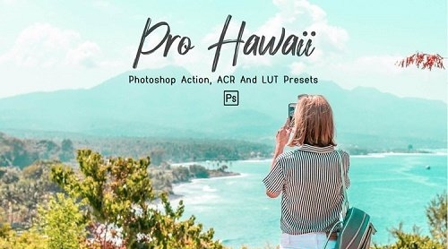 10 Pro Hawaii Photoshop Actions, ACR, LUT Presets - 1298831
