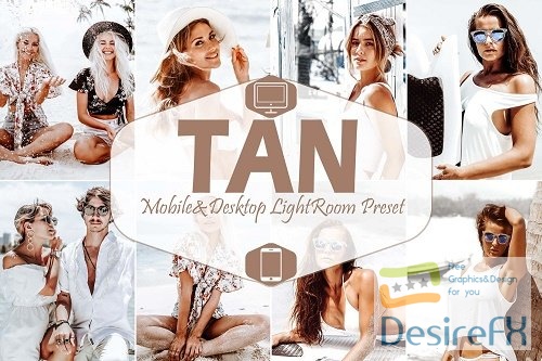 10 Tan Mobile &amp; Desktop Lightroom Presets, warm LR preset - 627931