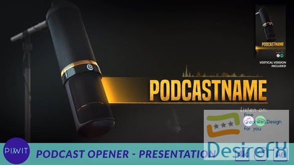 Videohive Podcast Opener - Presentation 31104537
