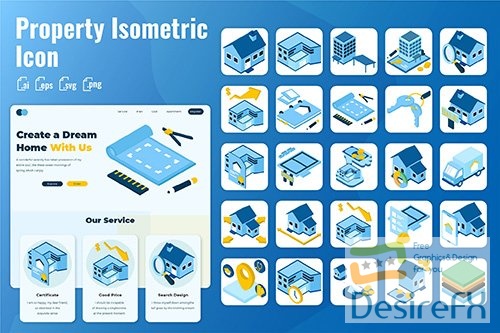 25 Iconset Isometric Property