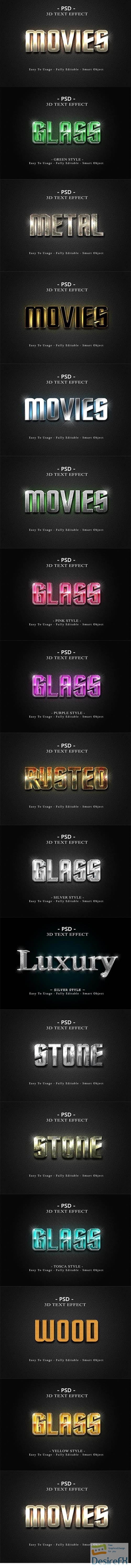 3d text style effect