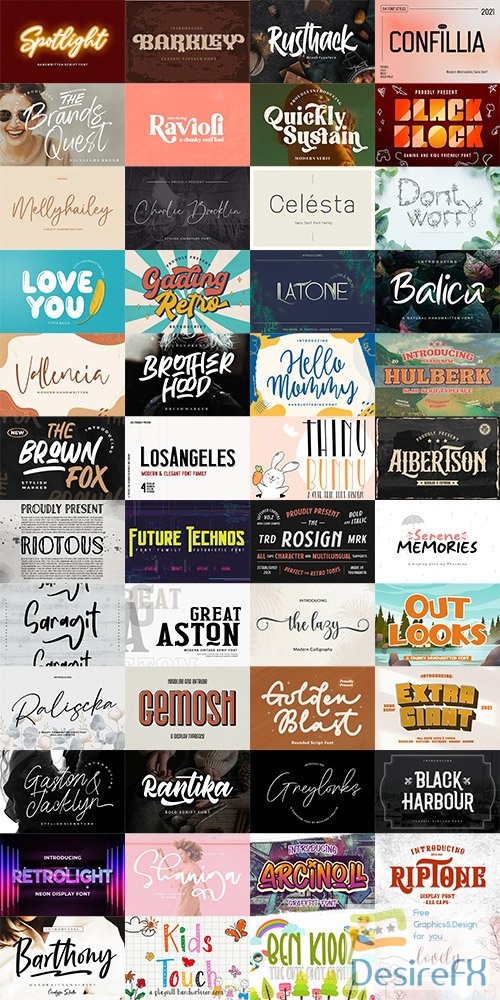 48 Awesome Fonts Bundle 3
