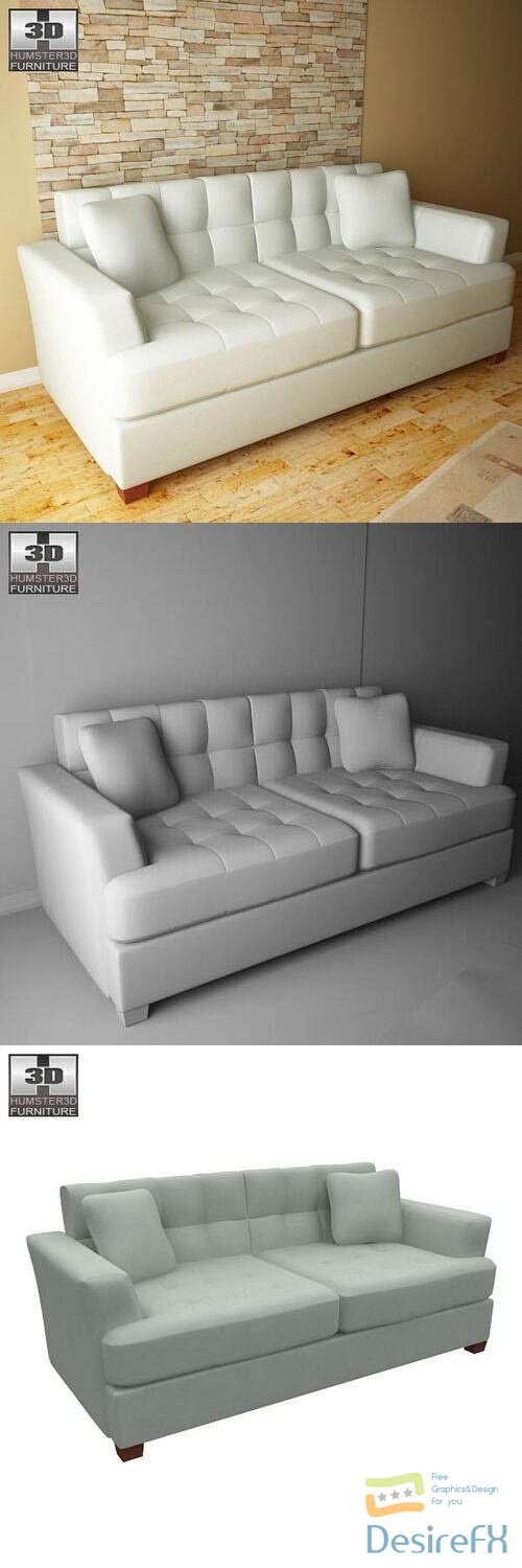 Ashley Zia - Spa Sofa 3D Model