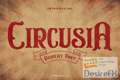 Circusia Vintage Display Font
