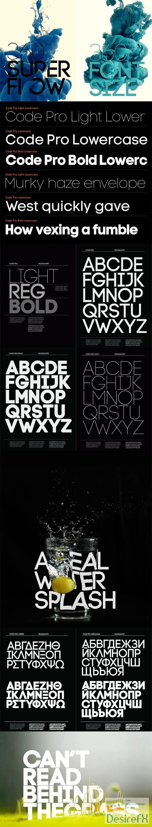 Code Pro Sans Serif Font Family 10-Weights