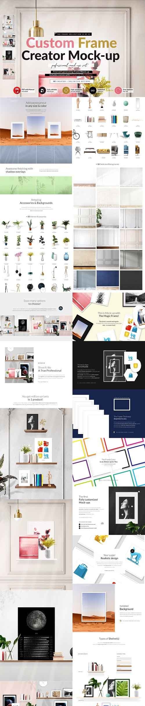 CreativeMarket - Automatic Frame with Shelves Creator 5827596