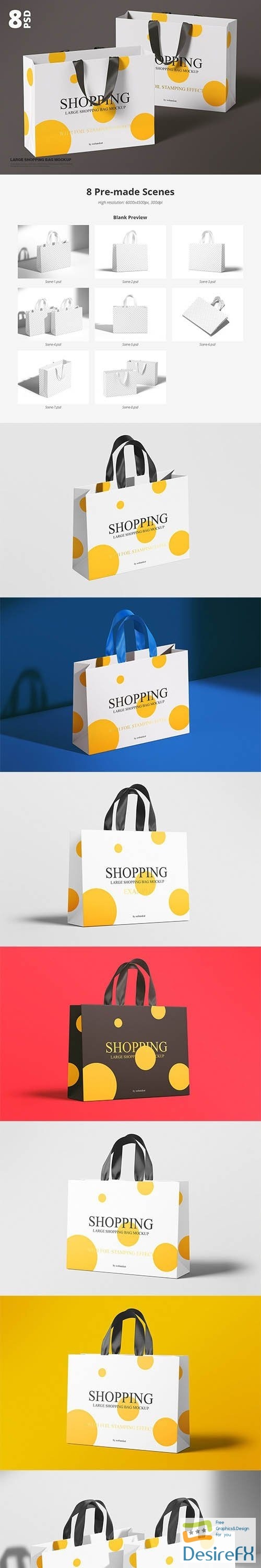 CreativeMarket - Large Shopping Bag Mockup 6048791