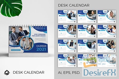 Desk Calendar 2021 6J68R5N