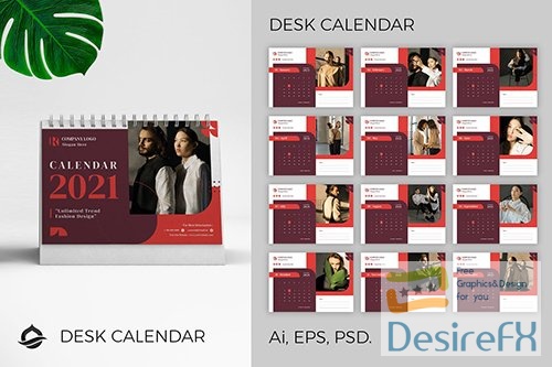 Desk Calendar 2021 75YRZD4