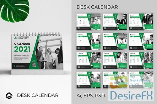 Desk Calendar 2021 NPY3WDF