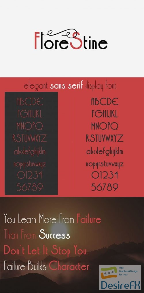 Florestine - Elegant Sans Serif Display Font 4-Weights