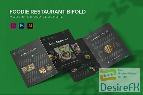 Foodie Restaurant - Bifold Brochure