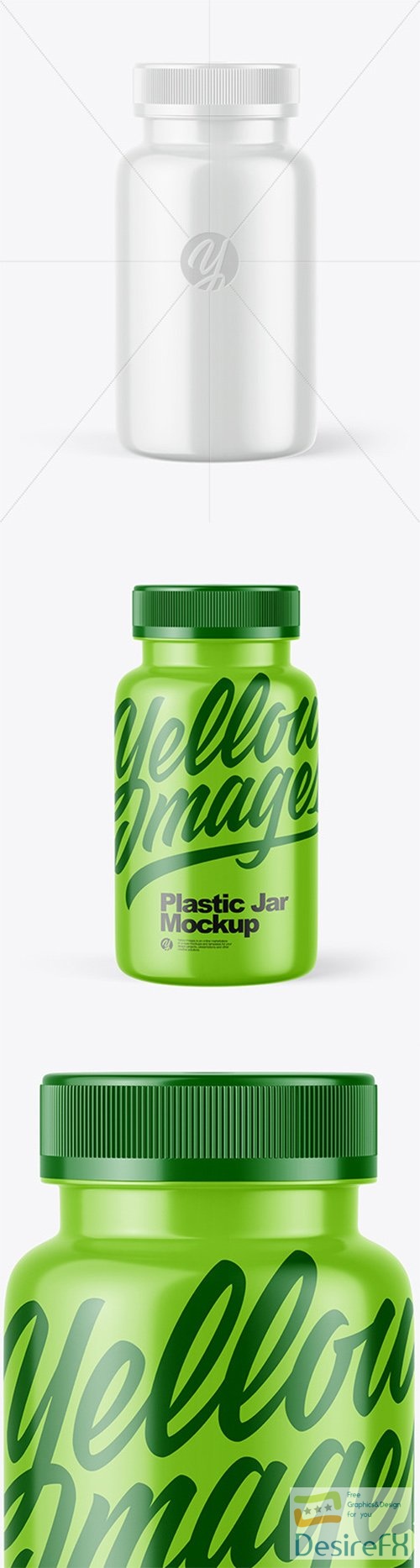 Glossy Plastic Jar Mockup 79231 TIF