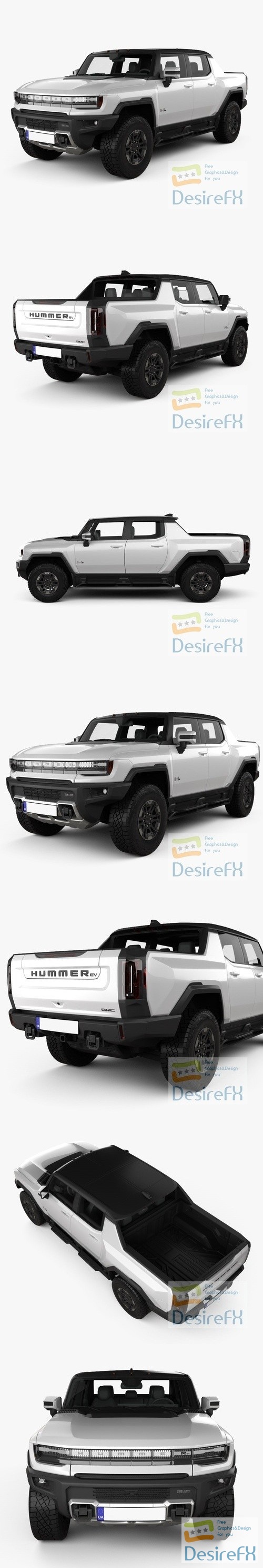 Hummer EV Pickup 2022 3D Model