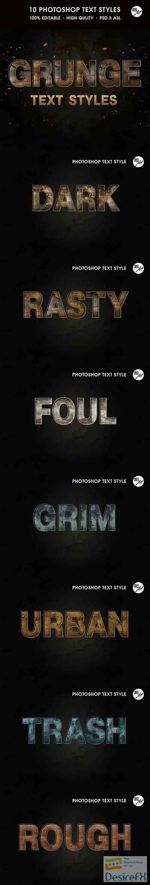 GraphicRiver - Grunge Text Styles 30386862