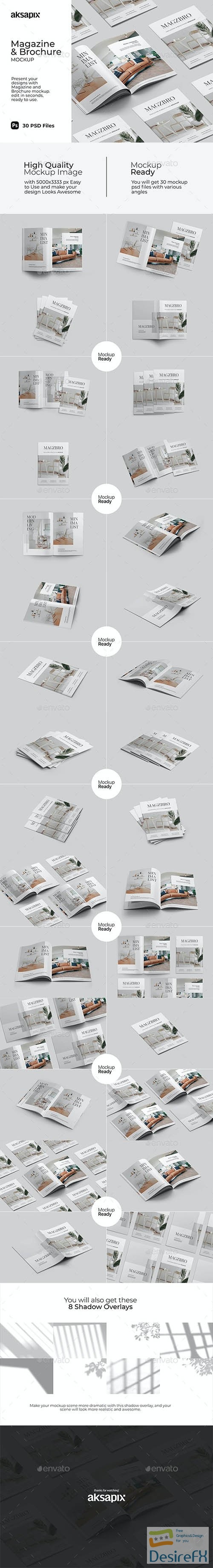 GraphicRiver - Magazine and Brochure Mockup 31574226
