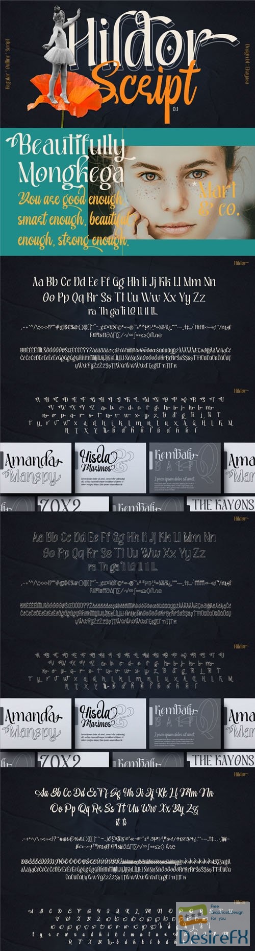Hildor - Modern Display Font Family 3-Weights