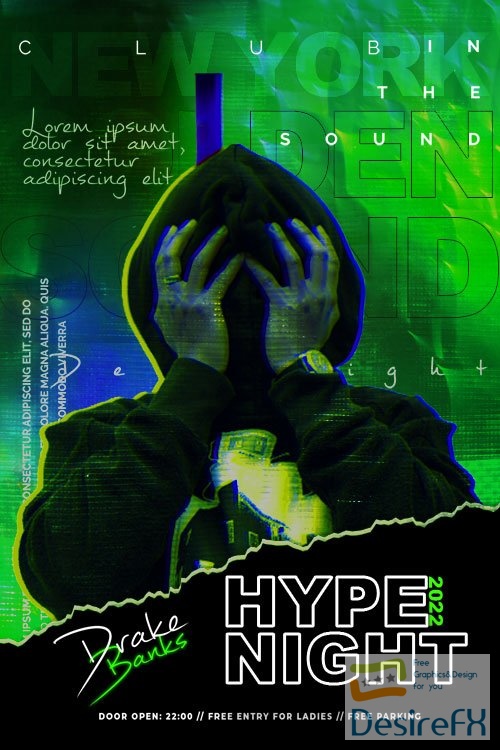Hype Night Flyer PSD Template
