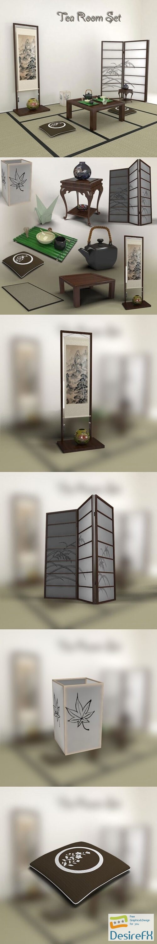 Japanese Tea Room 3D Model